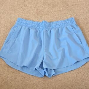 Under Armour Women's Sky Blue Athletic Shorts, Women's Size XL